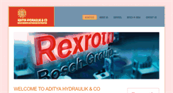 Desktop Screenshot of adityahydraulik.com