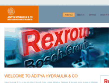 Tablet Screenshot of adityahydraulik.com